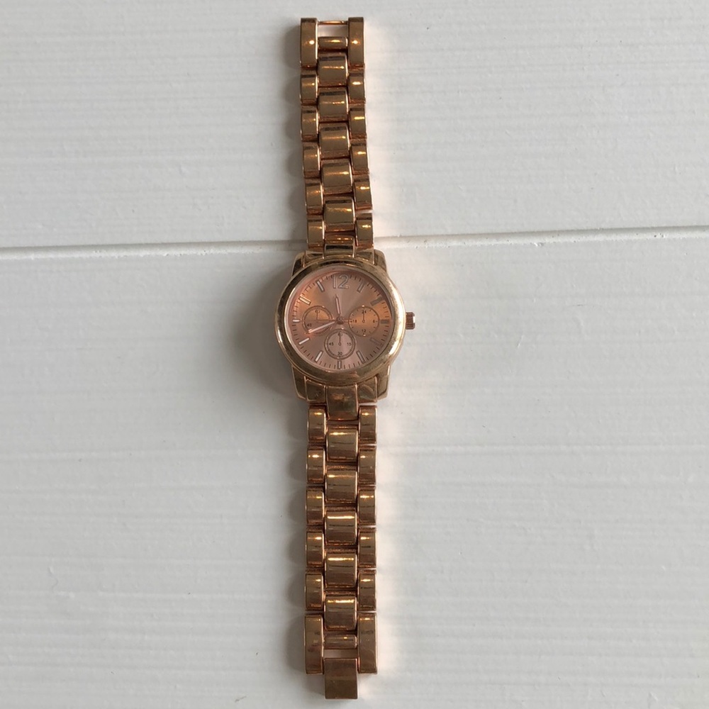 Rose gold watch